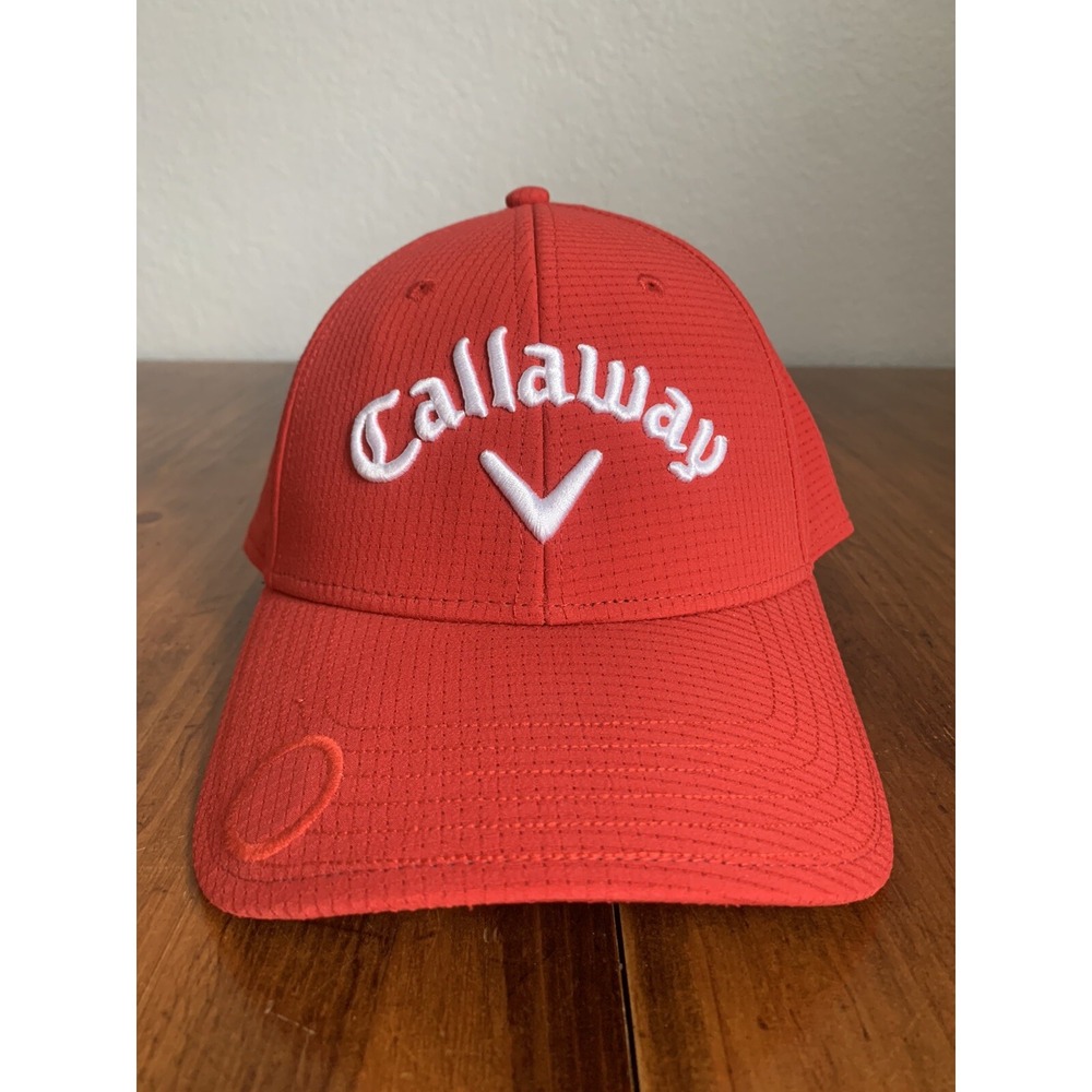 Callaway Odyssey Adjustable Red Golf Baseball Hat Cap